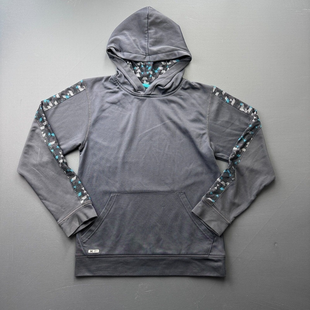 RBX Boys XL 18/20 Gray Hooded Pullover Athletic Sweatshirt Cozy Casual Hoodie